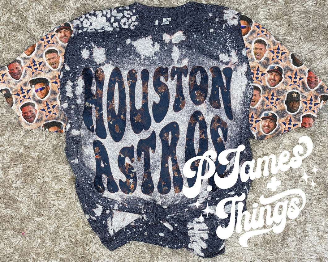 houston baseball FACE - SLEEVE ADD ON