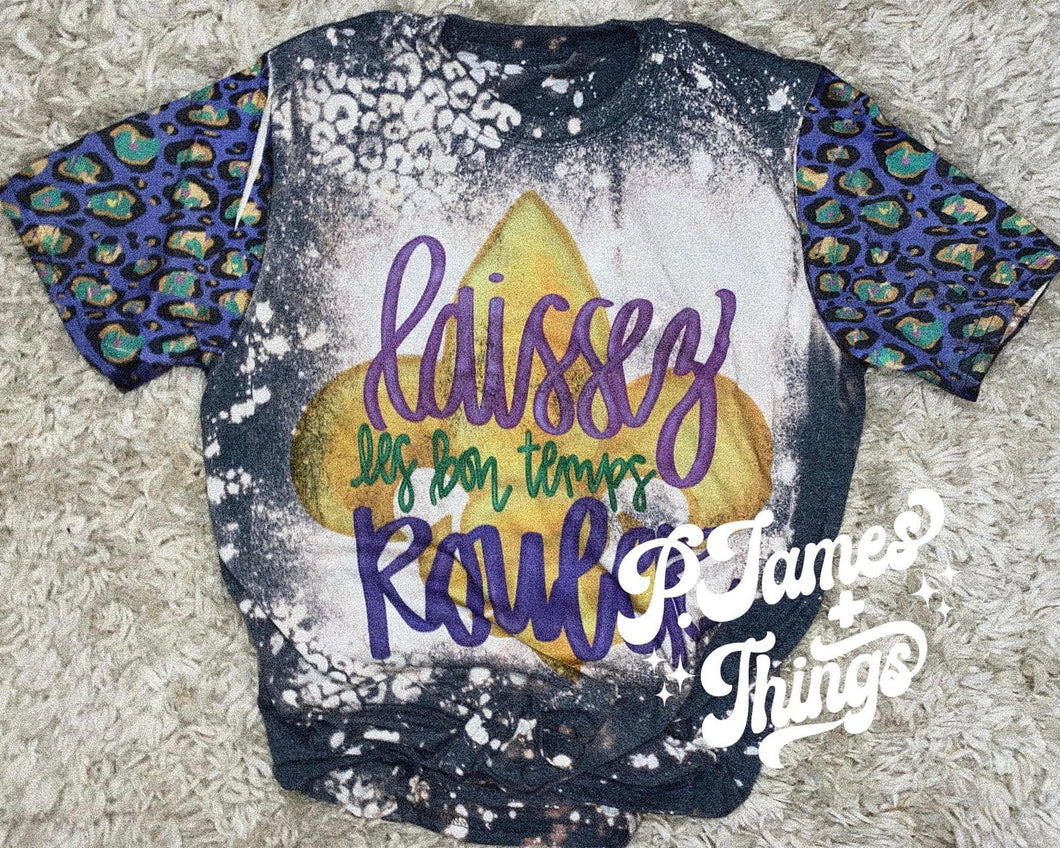 laissez les bon temps rouler shirt w/ sleeves