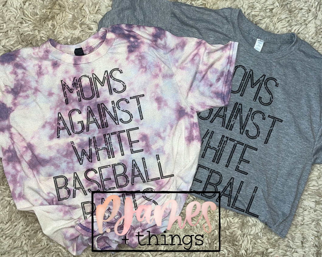 moms against white baseball pants