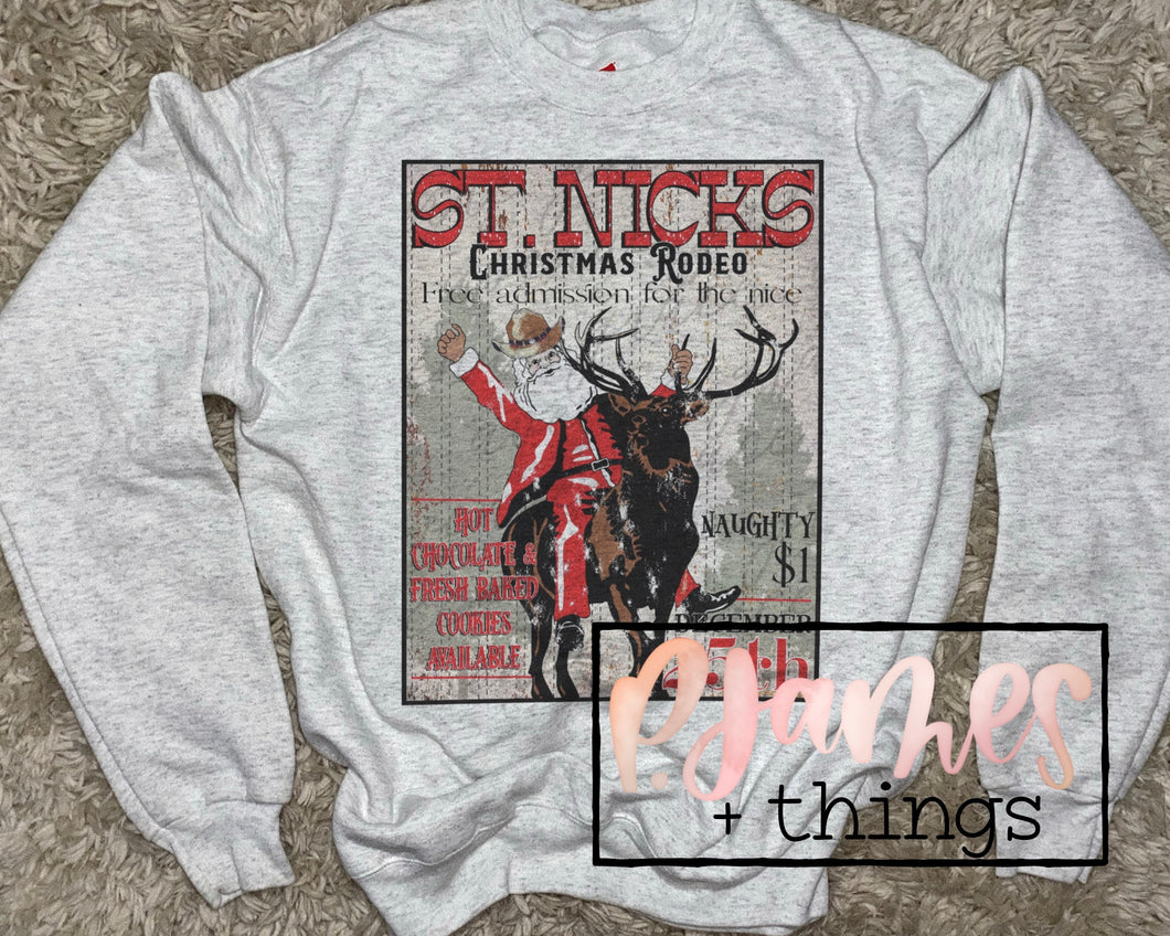 christmas rodeo - sweatshirt